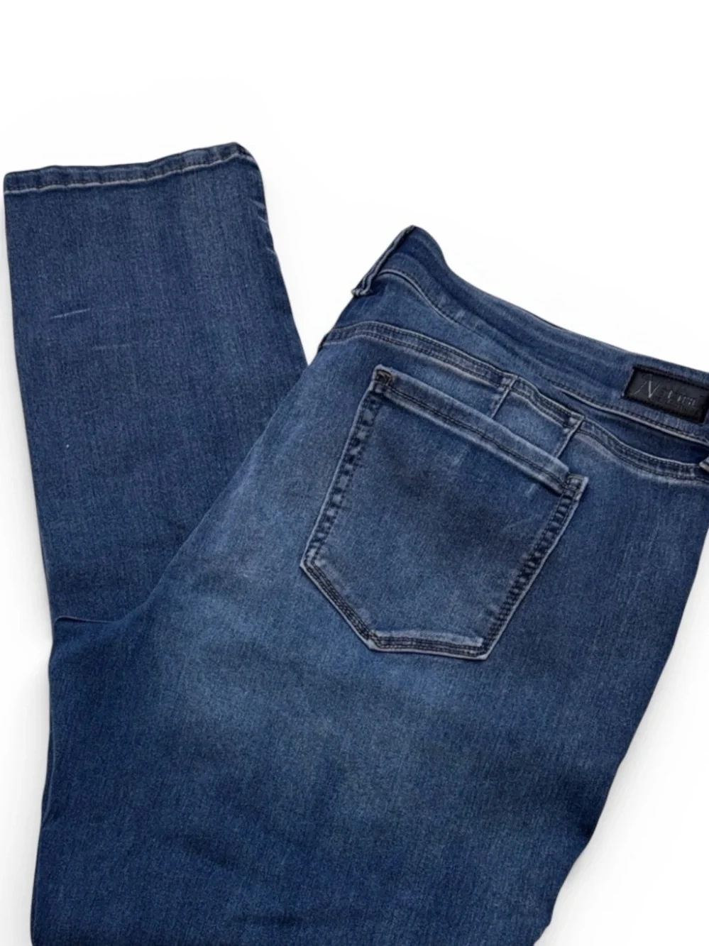 Natural Reflections Dark Blue Straight Leg Jeans